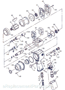 Page A Diagram and Parts List for CP6500 T025215 Chicago Pneumatic Wrench